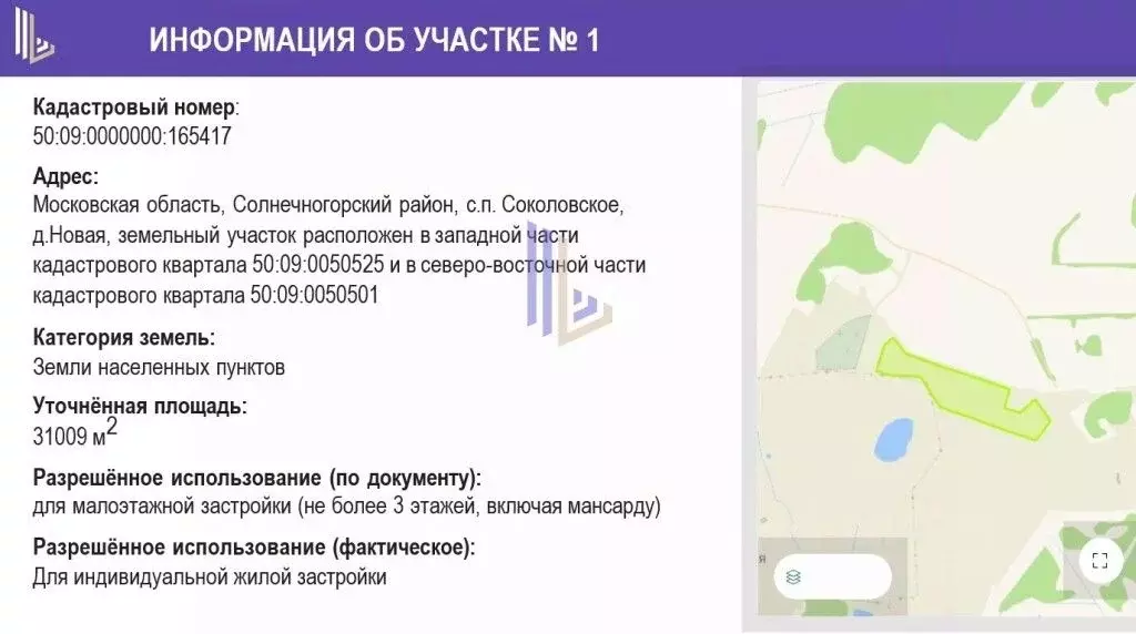 Участок в Московская область, Солнечногорск городской округ, д. Новая, ... - Фото 2