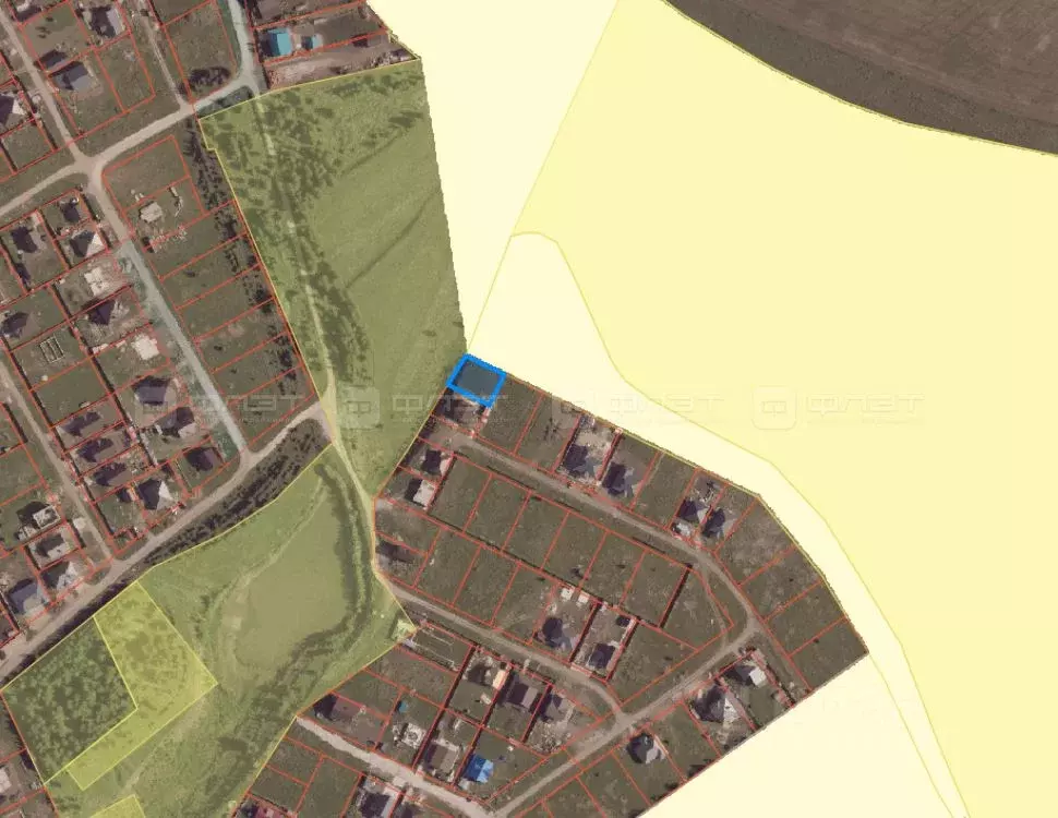 Участок в Татарстан, Высокогорское с/пос, с. Пермяки ул. Озерная (5.0 ... - Фото 2