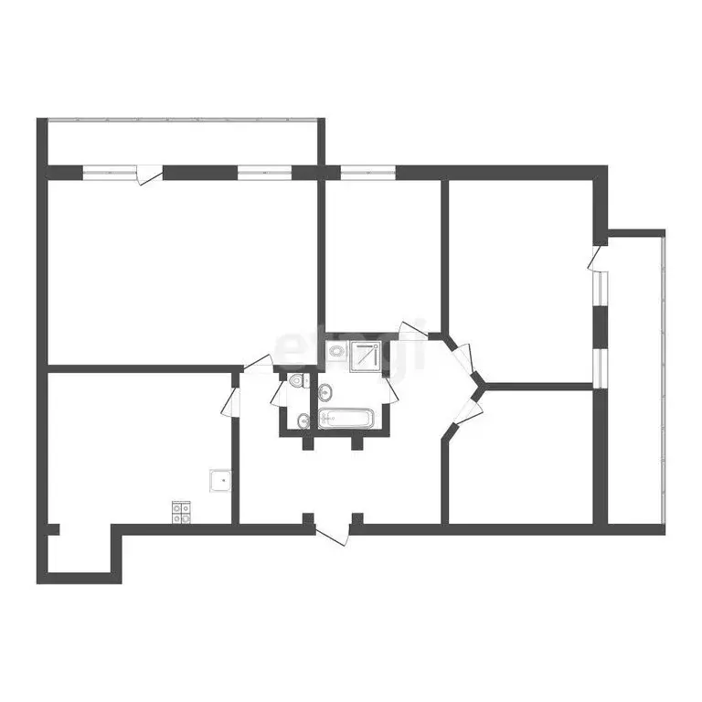 4-комнатная квартира: Томск, улица Никитина, 17 (119.3 м) - Фото 1