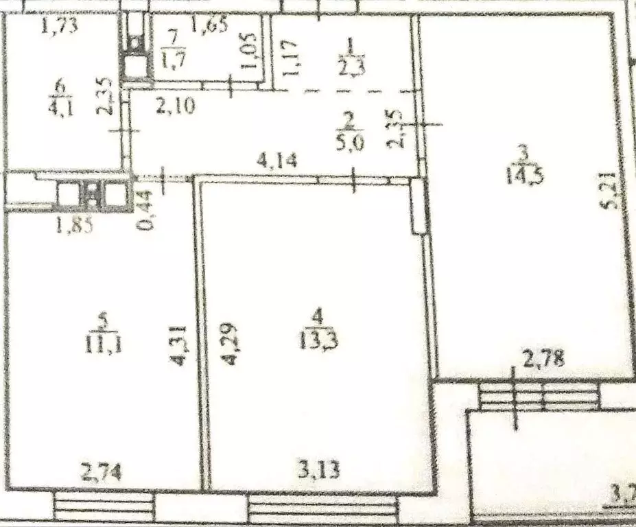 2-комнатная квартира: Ижевск, улица Максима Горького, 157 (52 м) - Фото 1
