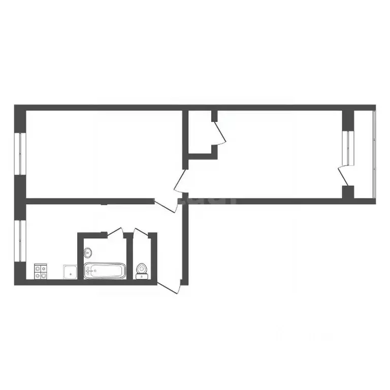 2-к кв. Тульская область, Болохово Киреевский район, ул. Ленина, 21 ... - Фото 2