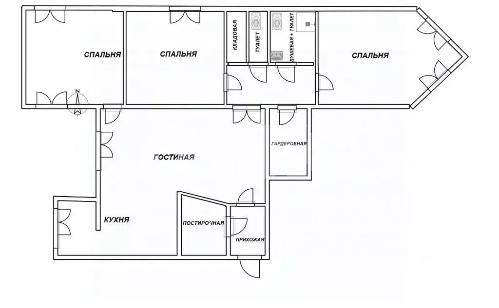 3-к кв. Крым, Симферополь ул. Кантар, 3 (86.0 м) - Фото 1