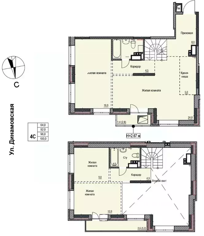4-к кв. Удмуртия, Ижевск Локомотивная ул., 2 (96.0 м) - Фото 1