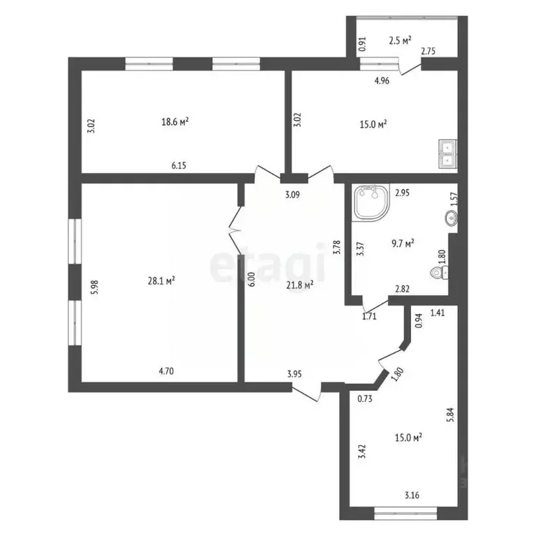 3-к кв. Нижегородская область, Выкса Гоголя мкр, 40В (109.2 м) - Фото 1