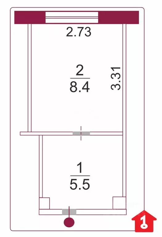 Комната Омская область, Омский район, с. Дружино Восточная ул., 13 ... - Фото 2