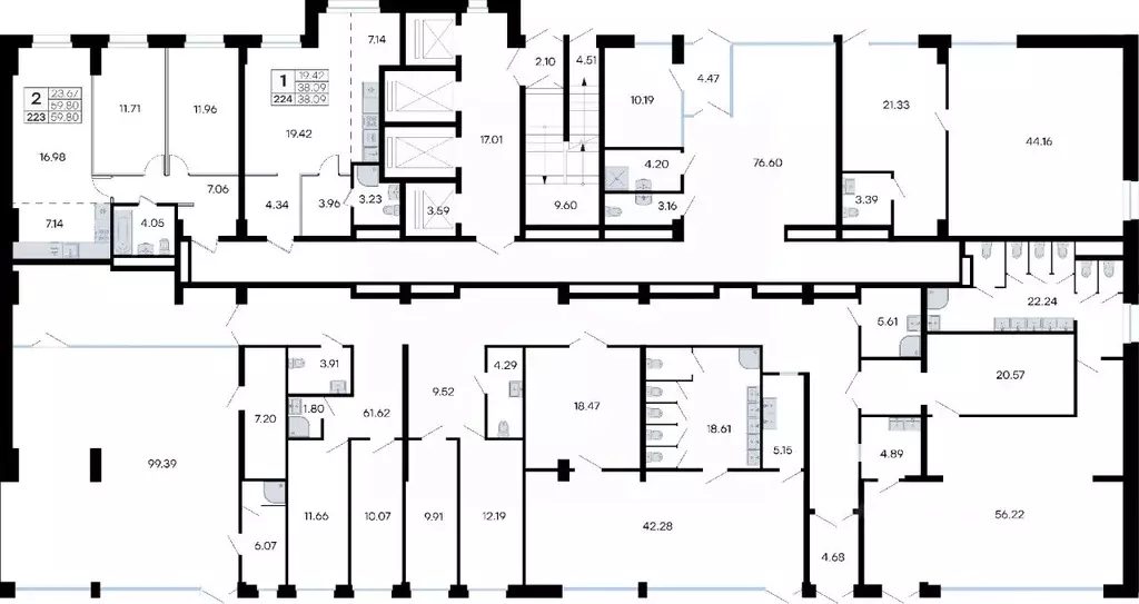 Студия Приморский край, Владивосток ул. Тухачевского (38.09 м) - Фото 2