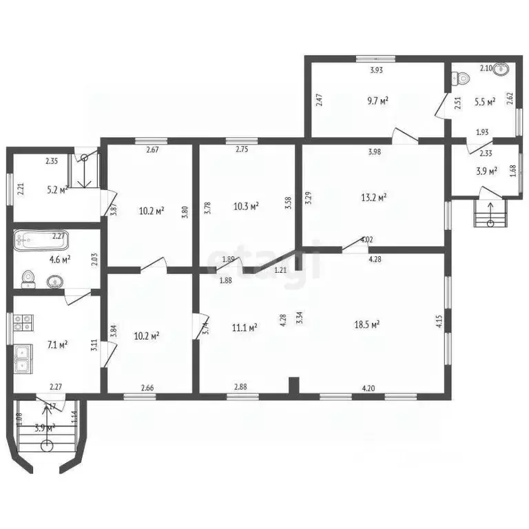 Дом в Воронежская область, Поворино ул. Кирова, 4 (106 м) - Фото 1