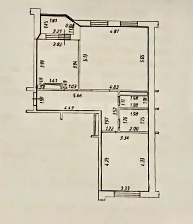 2-к кв. Татарстан, Казань ул. Четаева, 10 (66.3 м) - Фото 2