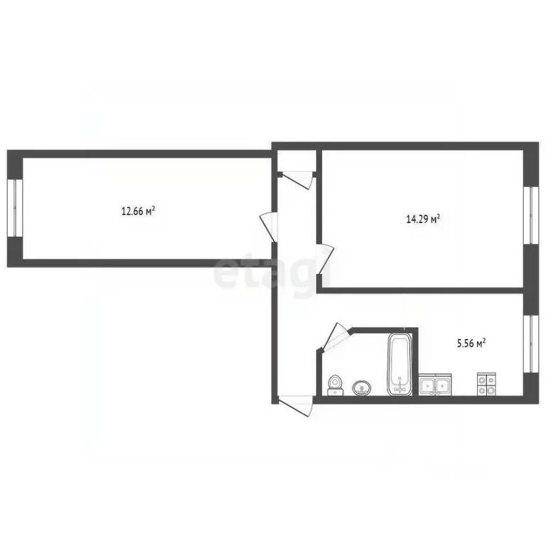 2-к кв. Севастополь ул. Якова Иванова, 17 (42.0 м) - Фото 1