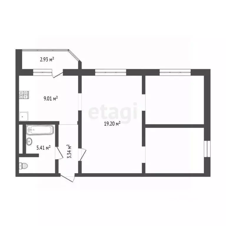 3-к кв. Тюменская область, Тюмень ул. Павла Шарова, 5 (56.1 м) - Фото 2