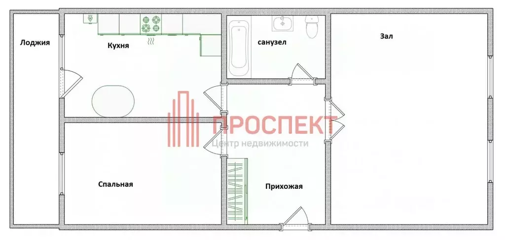 2-к кв. Пензенская область, Пенза проезд 1-й Добролюбова, 1 (68.9 м) - Фото 1