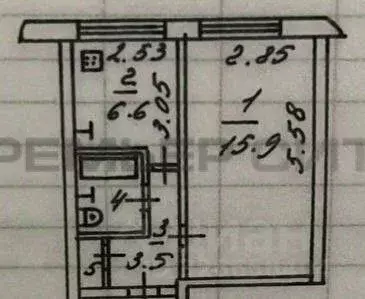 1-к кв. Калужская область, Калуга ул. Максима Горького, 96 (30.0 м) - Фото 1