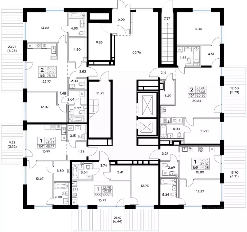 2-к кв. Татарстан, Казань Глоракс Премиум Экосити жилой комплекс ... - Фото 2