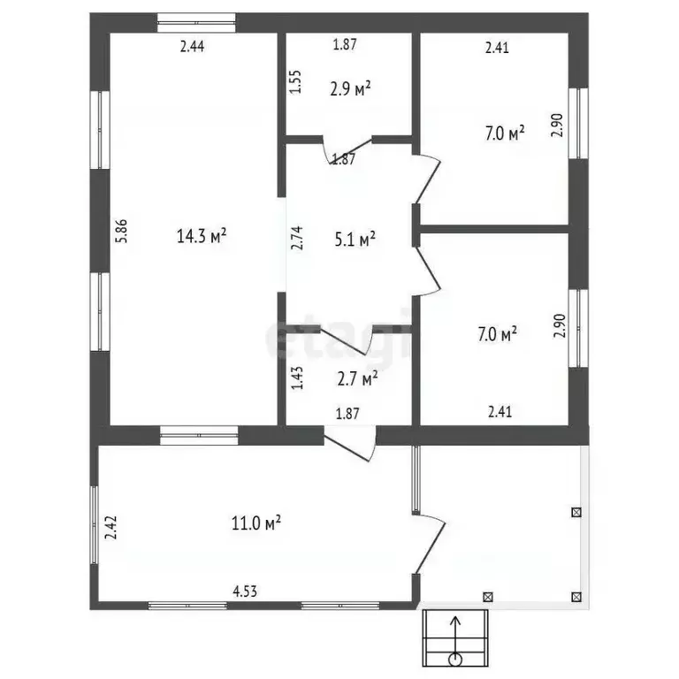Дом в Московская область, Серпухов проезд Солнечный, 13 (51 м) - Фото 2
