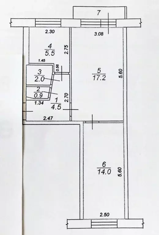 2-к кв. Тверская область, Тверь ул. Тамары Ильиной, 32А (45.0 м) - Фото 1