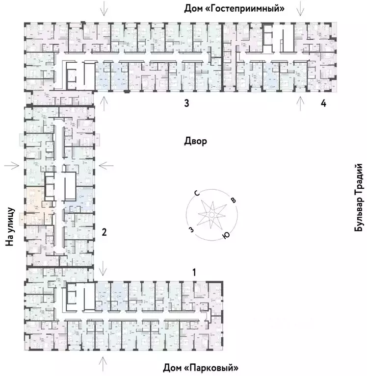 3-к кв. Тюменская область, Тюмень ул. Новоселов, 100 (51.77 м) - Фото 2