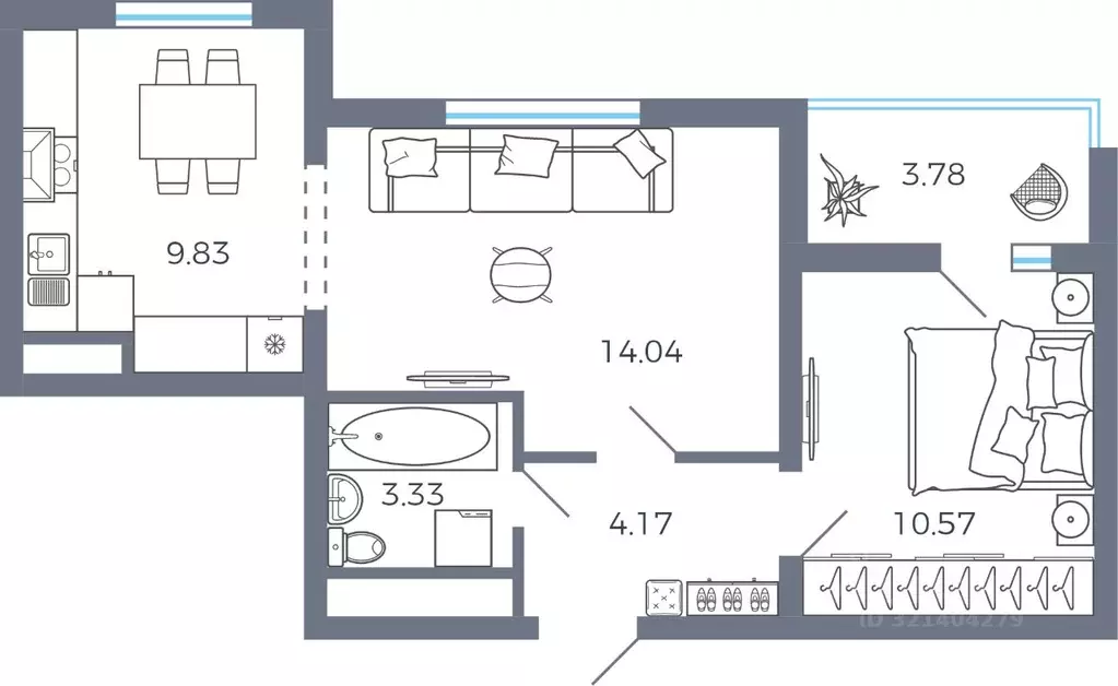 2-к кв. Самарская область, Волжский район, Лопатино с/пос, пос. ... - Фото 0