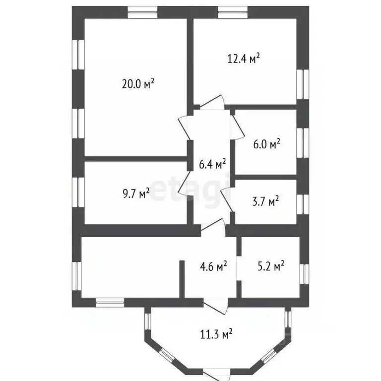 Дом в Башкортостан, Стерлитамак Комсомольский мкр, ул. Кооперативная ... - Фото 2
