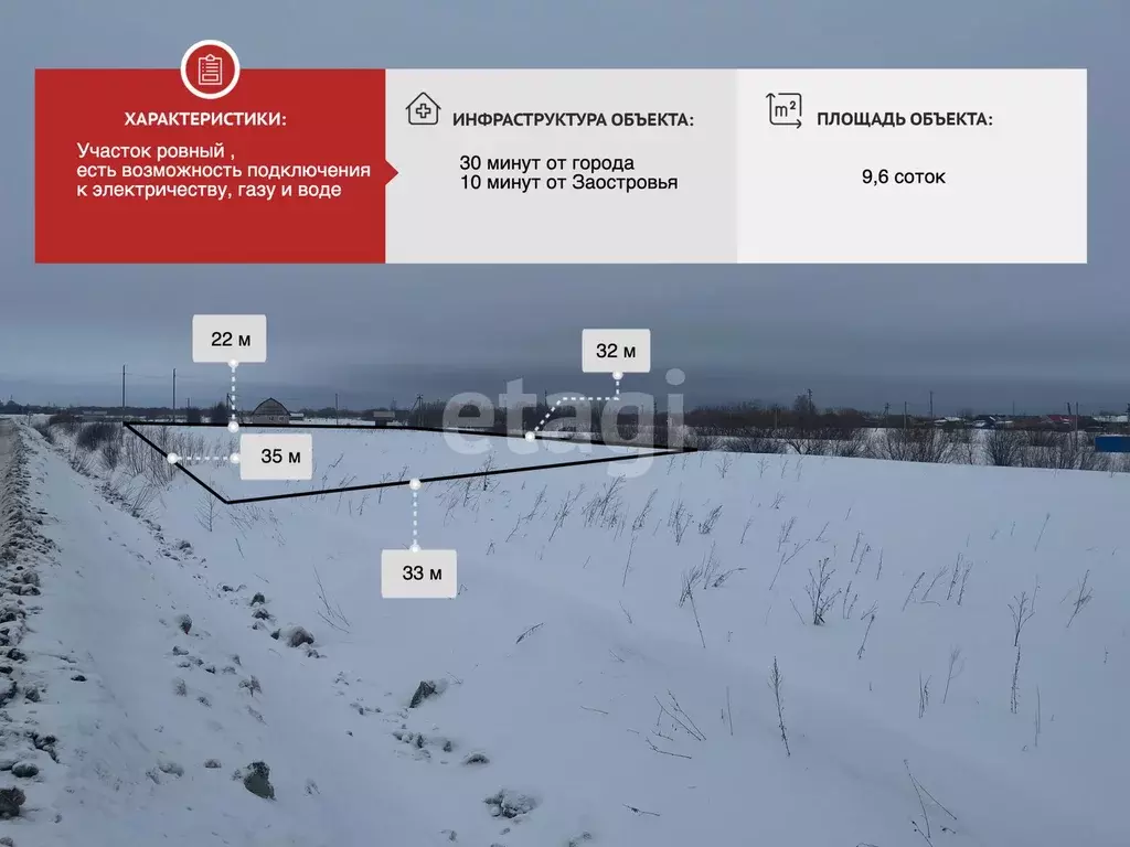 Участок, 9.6 сот., сельхоз (снт или днп) - Фото 0