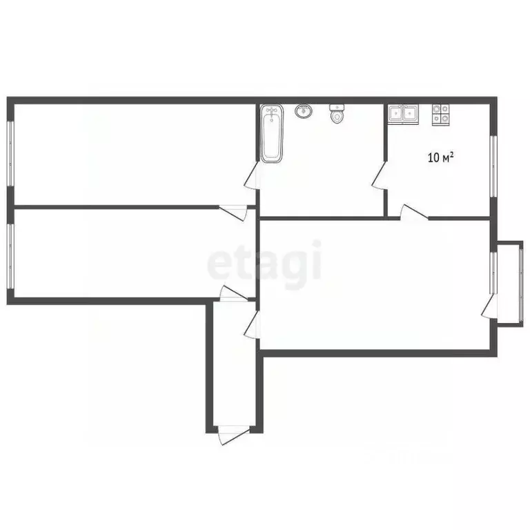 3-к кв. Санкт-Петербург Пушкинская ул., 4 (92.0 м) - Фото 1