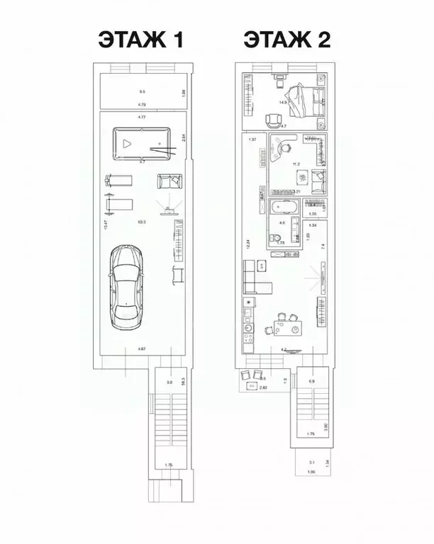 Таунхаус в Татарстан, Казань ул. Гумера Баширова, 1 (168 м) - Фото 2