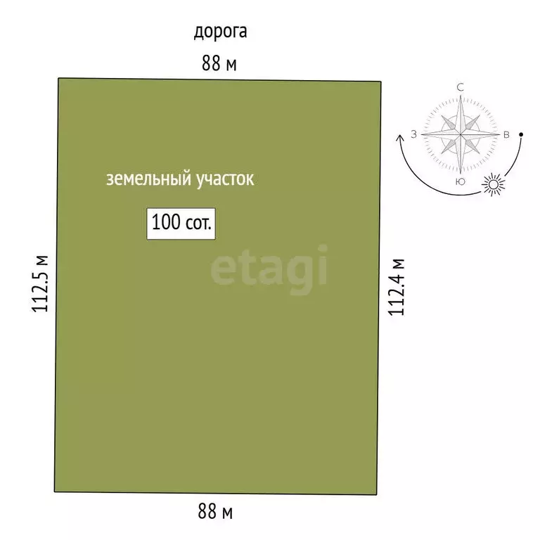 Участок в Тюменская область, Нижнетавдинский муниципальный округ, ... - Фото 1