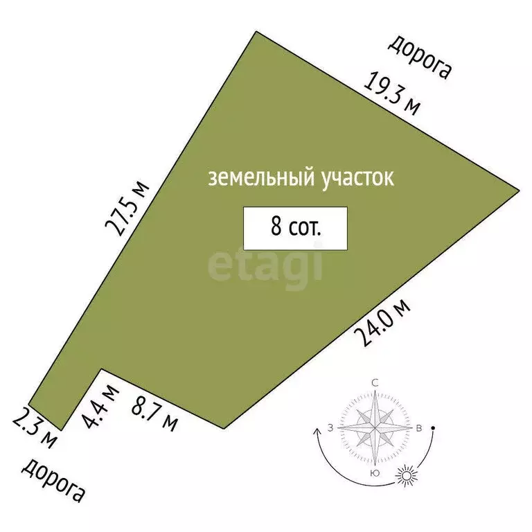 Участок в Тюмень, СНТ Берёзовая Роща, Липовая улица (7.6 м) - Фото 0