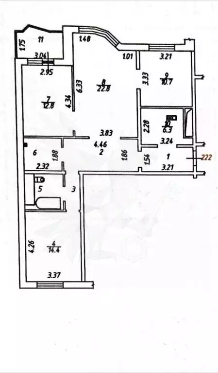 3-к кв. Московская область, Красногорск бул. Красногорский, 18 (92.5 ... - Фото 1