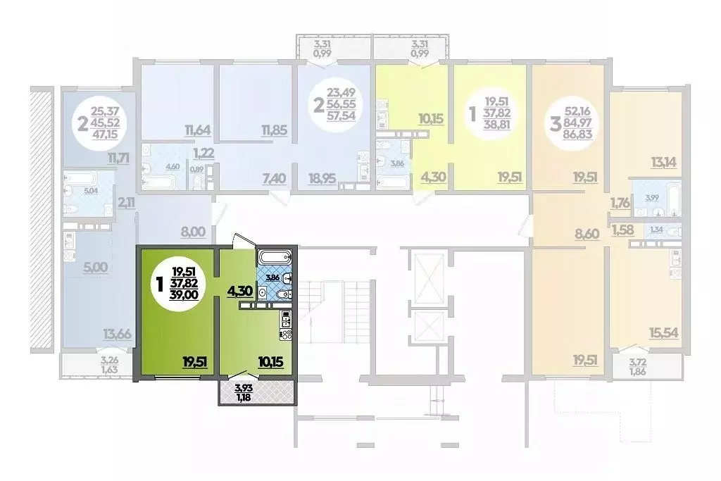 1-к кв. Краснодарский край, Новороссийск Город у Моря жилой комплекс ... - Фото 1