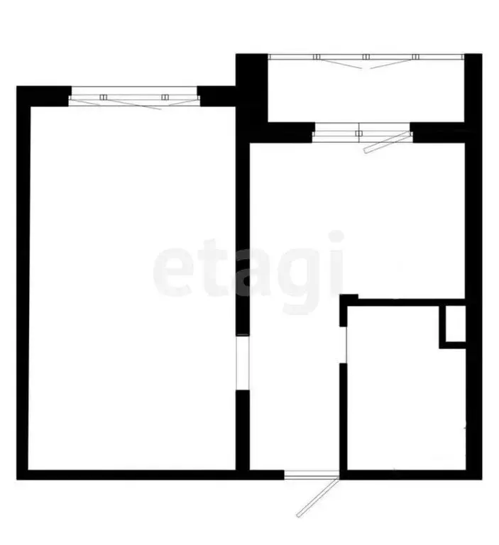 1-комнатная квартира: Абакан, Торговая улица, 10 (28 м) - Фото 0