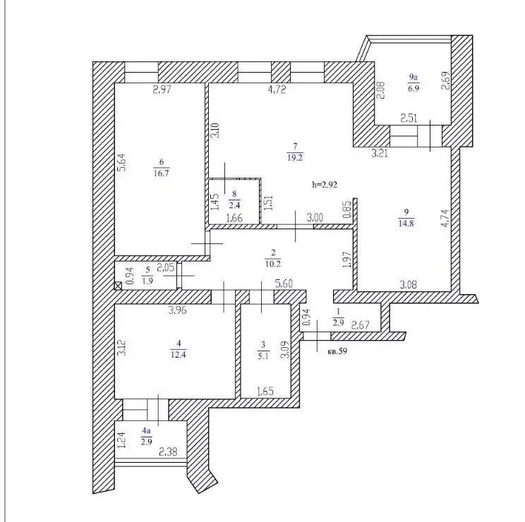 3-к кв. Чувашия, Чебоксары просп. Ленина, 6а (96.0 м) - Фото 2