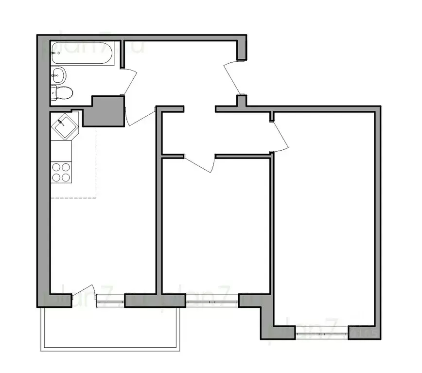 3-к кв. Иркутская область, Иркутск Ново-Ленино мкр, Территория 1-й ... - Фото 0