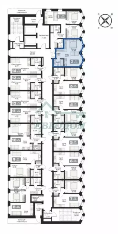 1-комнатная квартира: Новосибирск, площадь Карла Маркса (31.44 м) - Фото 0