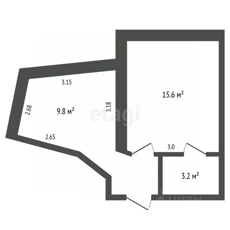 1-к кв. Крым, Ялта муниципальный округ, Симеиз пгт ул. Максима ... - Фото 2