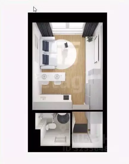 Студия Москва 1-й Грайвороновский проезд, 3Ак1 (20.1 м) - Фото 1