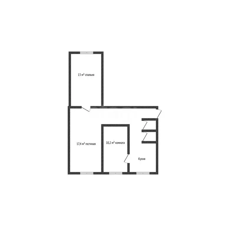 3-комнатная квартира: Бийск, улица Революции, 99 (57.6 м) - Фото 1