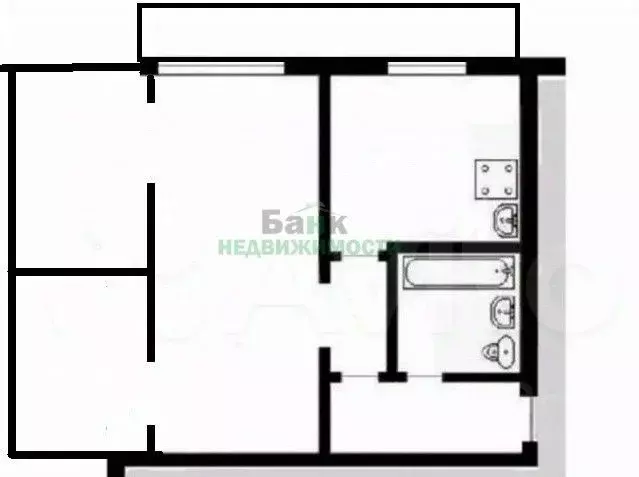 2-к кв. Саратовская область, Балаково ул. Шевченко, 85 (41.8 м) - Фото 2