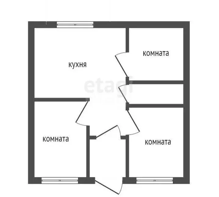 Дом в село Бабяково, Луговой переулок (91.2 м) - Фото 1