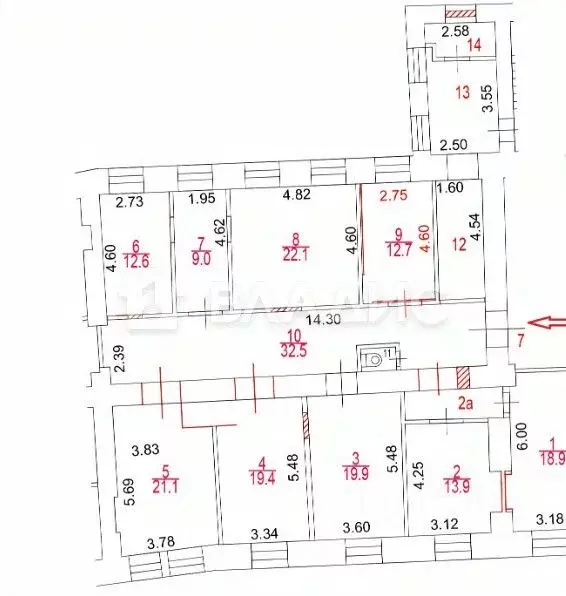 6-к кв. Москва ул. Арбат, 4С1 (206.5 м) - Фото 2
