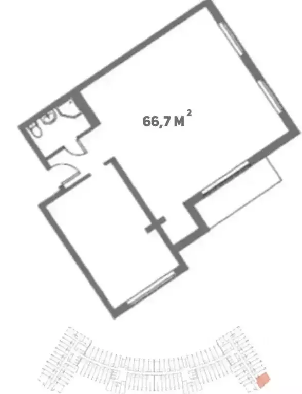 2-к кв. Краснодарский край, Сочи Хоста жилрайон, ул. Шоссейная, 5/7 ... - Фото 2