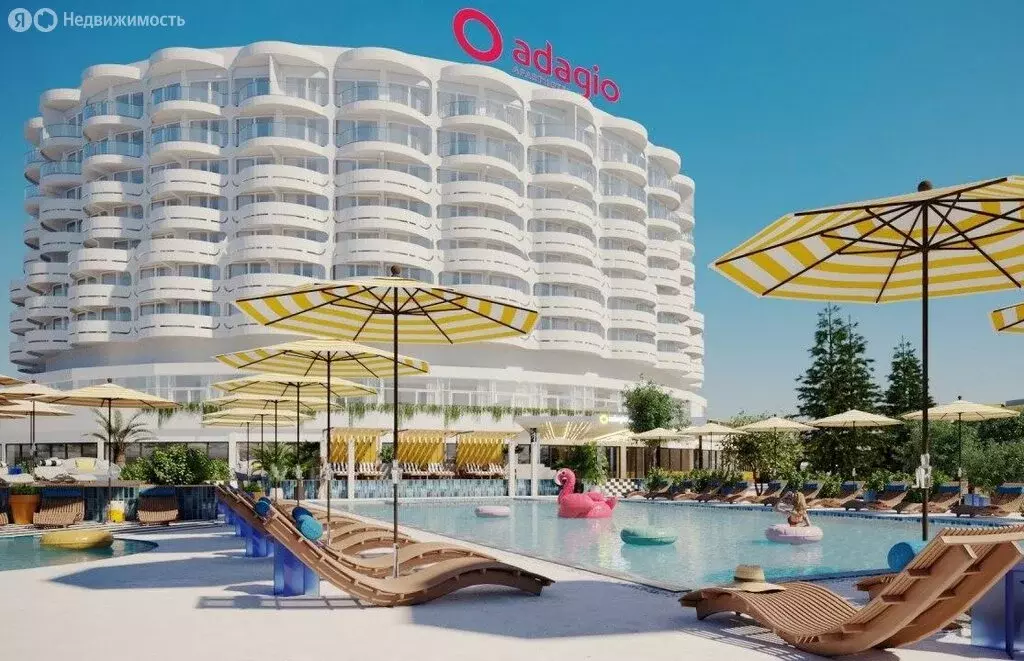 Квартира-студия: посёлок городского типа Дагомыс, Ленинградская улица, ... - Фото 1