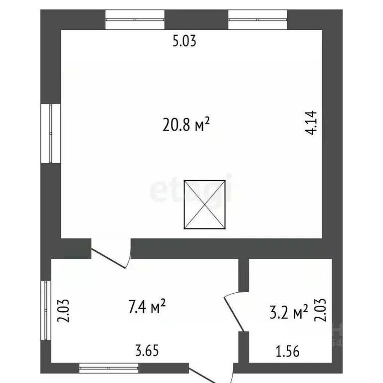 Дом в Кемеровская область, Кемеровский район, Энергия СНТ  (43 м) - Фото 1