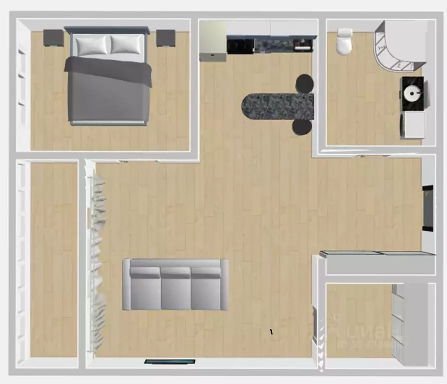 1-к кв. Санкт-Петербург бул. Измайловский, 11 (40.0 м) - Фото 2