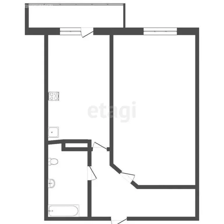 1-комнатная квартира: Абакан, проспект Ленина, 49 (38.9 м) - Фото 1