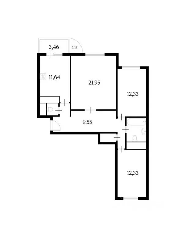 3-к кв. Москва ул. Головачева, 25 (80.0 м) - Фото 0