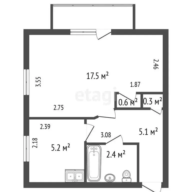 1-комнатная квартира: Санкт-Петербург, улица Хлопина, 7к1 (31.2 м) - Фото 1