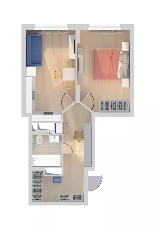 1-комнатная квартира: Нижний Новгород, улица Сергея Акимова, 50 (47 м) - Фото 2