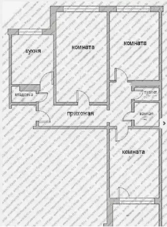 3-к кв. Самарская область, Тольятти Южное ш., 25 (68.0 м) - Фото 2