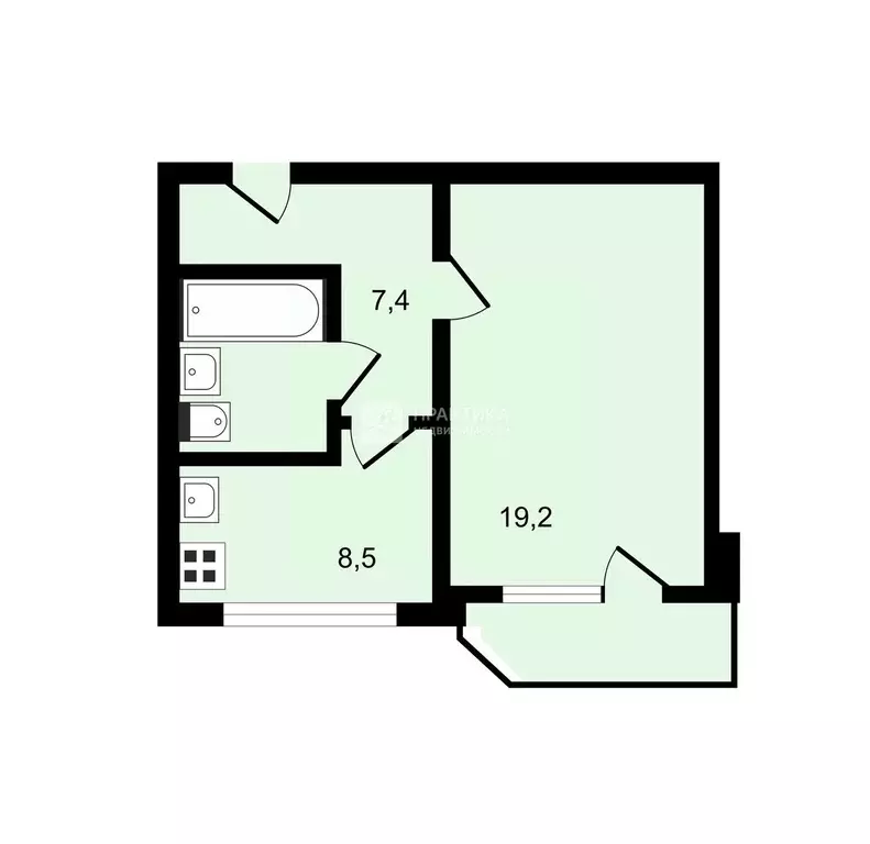 1-к кв. Москва Воронежская ул., 9 (37.7 м) - Фото 1