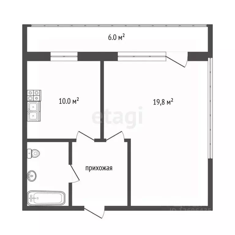 1-к кв. Московская область, Мытищи ул. Веры Волошиной, 22к3 (35.7 м) - Фото 2